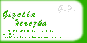 gizella herczka business card